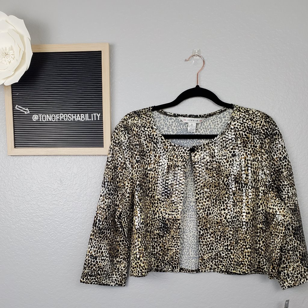 Aa Studio Aa Cheetah Print Coat